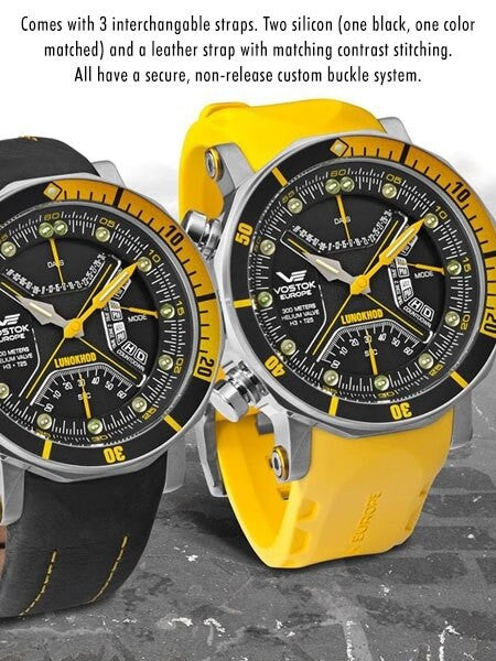 Vostok-Europe Lunokhod-2 Multi-Function Quartz Diver with Tritium Tubes #6205206