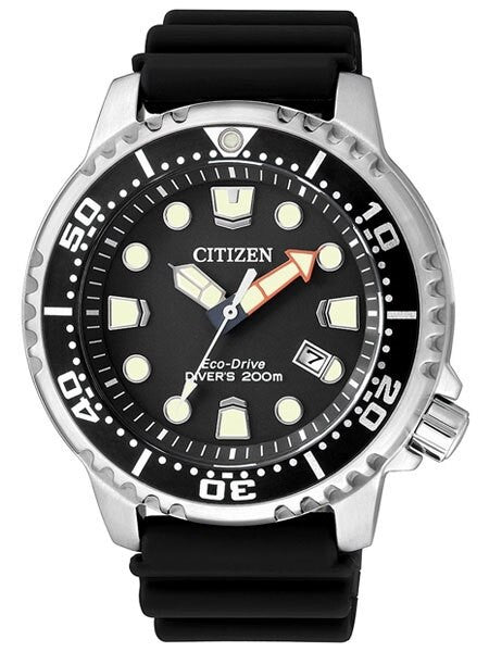 Citizen Eco-Drive Promaster Scuba Diver Watch with Rubber Dive Strap #BN0150-10E