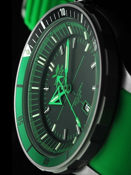 Vostok-Europe Anchar Mens Automatic Dive Watch with Tritium Tube Illumination #5107172