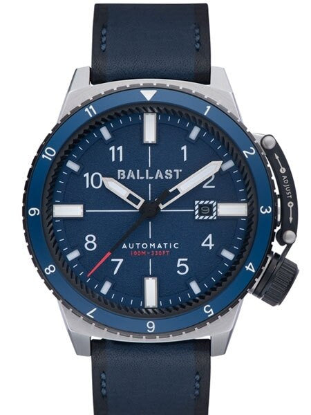 Ballast Trafalgar Dual Time Automatic Watch with Unique Bezel System #BL-3142-01