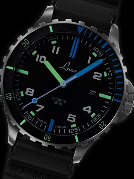 Laco Squad Atlantik 300 Meter Dive Watch with a Double-Domed AR Sapphire Crystal #862108