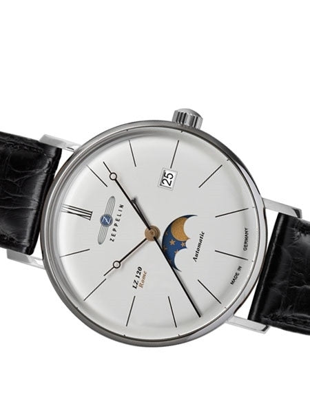 Graf Zeppelin LZ120 Rome Swiss Automatic Moonphase Watch with Dome Crystal #7108-4