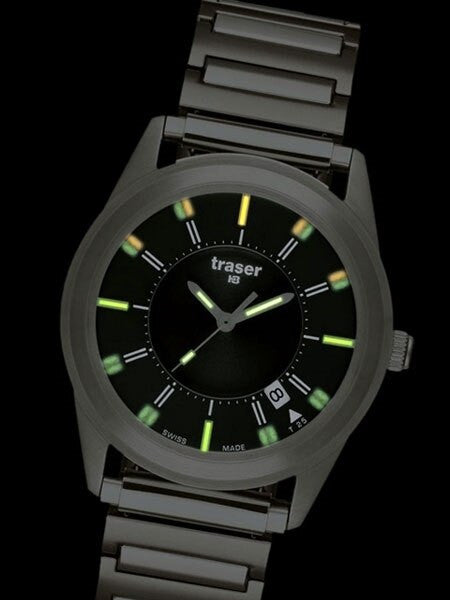 Traser Classic Translucent Dial, Quartz Watch with Elastic Steel Bracelet #102346