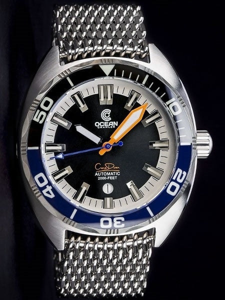 Ocean Crawler Core Diver Swiss Automatic Watch with AR Sapphire Crystal #CD-121