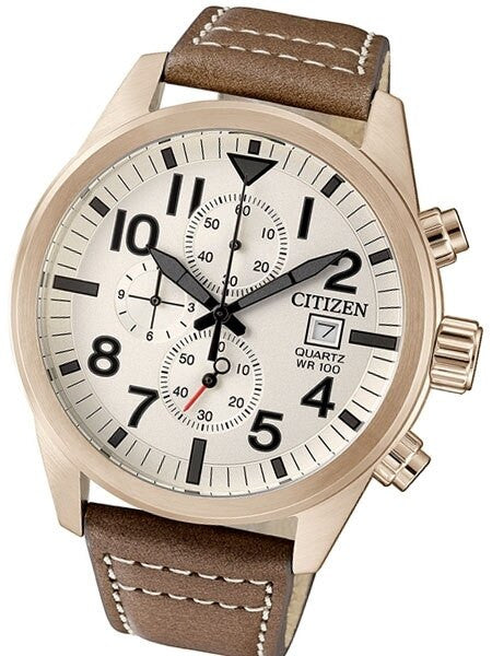 Citizen Quartz Chronograph Watch with Stopwatch, 12-hour Totalizer #AN3623-02A