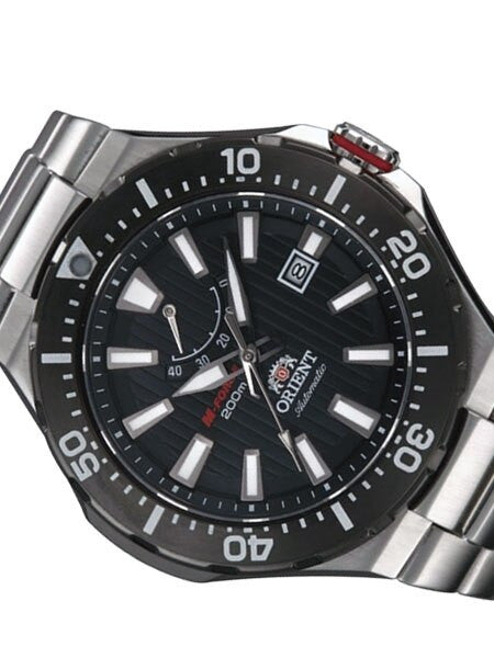 Orient M-Force Delta Automatic Scuba Black Dive Watch with Power Reserve Meter #EL07002B