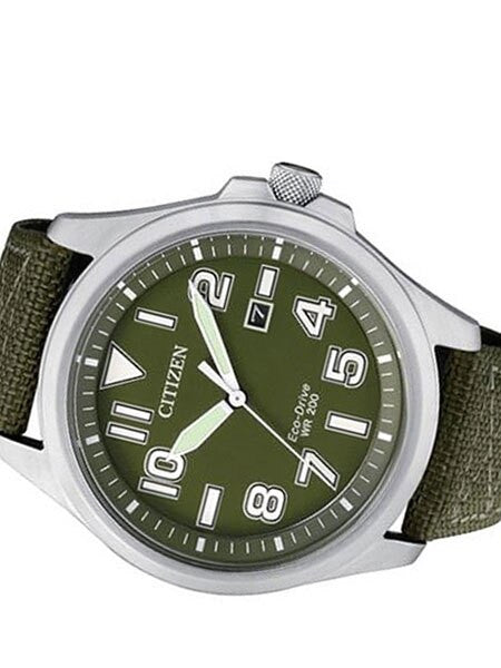 Citizen AW1410-32X Eco-Drive Green Dial Sport Watch — Long Island