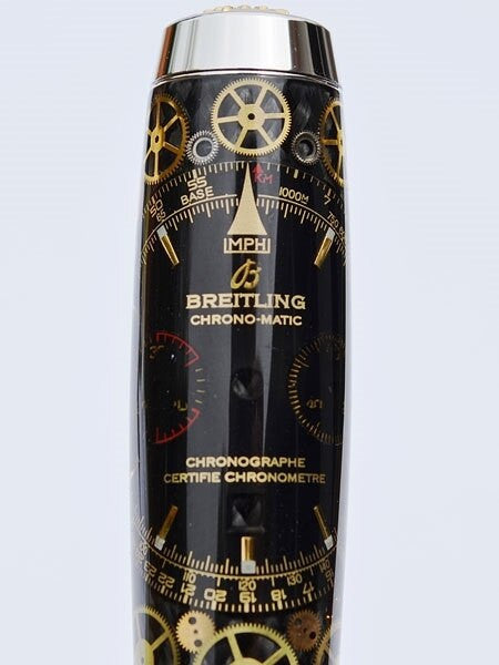 Artisan Crafted Collectable Pen made with a Breitling dial and assorted gears, cogs, screws and bridges #WPP301RB