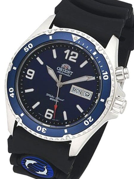 Orient Radiant Blue Dial Automatic Dive Watch with Blue Bezel #EM65005D