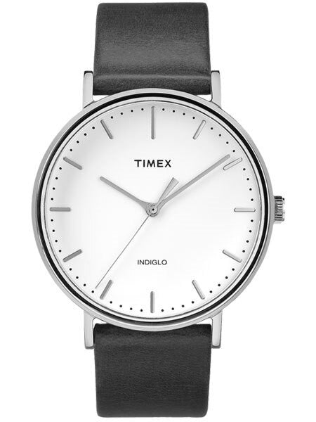 Timex 41mm Fairfield Quartz Watch with White Dial and INDIGLO Night-Light #TW2R26300VQ