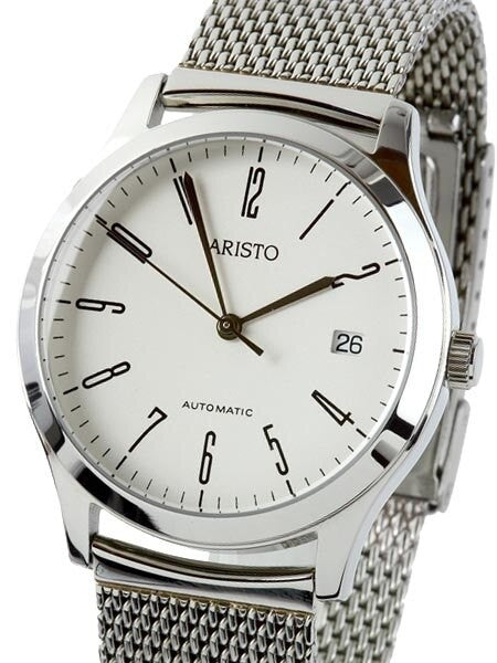 Aristo 4H132 Dessau Swiss Automatic Dress Watch on Mesh Bracelet
