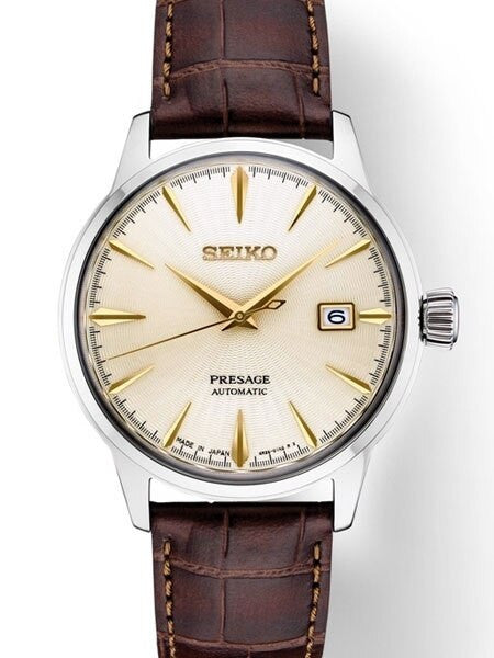 Seiko Presage Automatic Dress Watch with Champagne dial, 40.5mm Case #SRPC99
