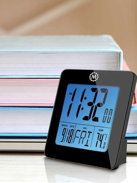 Marathon Desktop Clock with Calendar, Temperature, Alarm #CL030050K