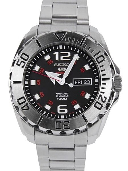 Seiko 5 Sports Automatic Sport Dive Watch with Black Dial #SRPB33J1