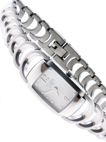 Boccia Ladies Quartz Watch with Titanium Case and Open-Link Bracelet #3159-01