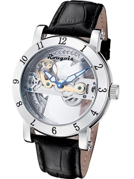 Rougois Bridge Mechanical Automatic Watch w/Blue Hands SK2308