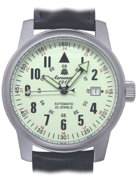 Aeromatic 1912 Automatic Aviator Watch with Luminous Dial #A1417