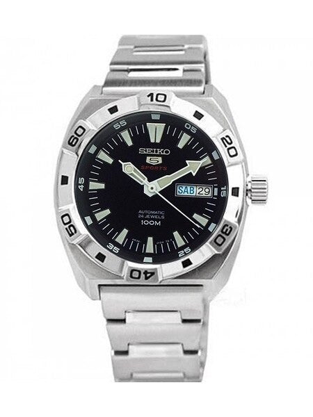 Seiko 40mm Sports 5 24-Jewel Automatic Watch with Day and Date Window #SRP281