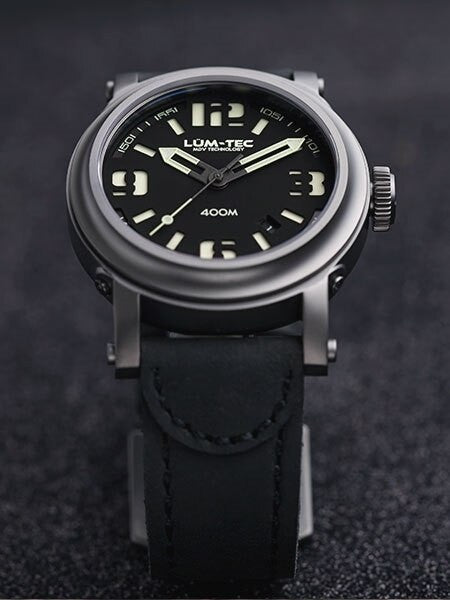 Lum-Tec 42mm High-Beat Automatic Watch with AR Sapphire Crystal #400M-1