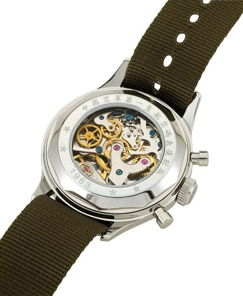 Scratch and Dent - Seagull 1963 Hand Wind Mechanical Chronograph with Sapphire Crystal #6345G-2901 4