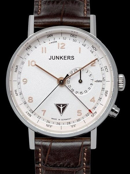 Junkers Eisvogel F13 Swiss Quartz Watch with Day, Week, Month #6734-4