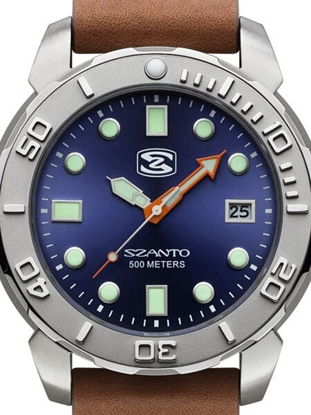 Szanto 47mm Stainless Steel, 500 Meter Quartz Dive Watch #5103