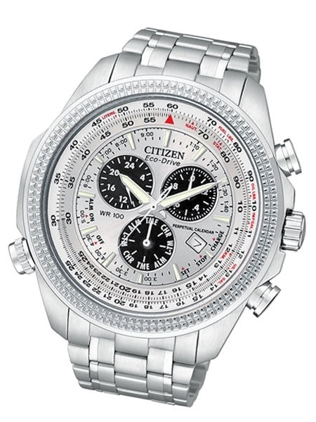 Citizen Eco-Drive Perpetual Calendar, Chronograph Watch with Alarm #BL5400-52A