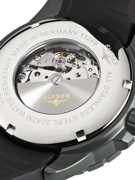Elysee Set-Up Automatic with 48mm Grey PVD Case and Luminous Markers and Hands #13269