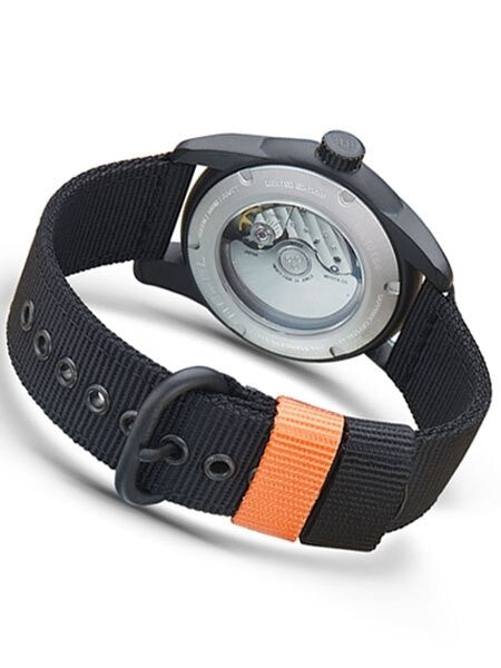 HEMEL Automatic Military-Styled Watch Black Ion-Plated Case and Sapphire Crystal #HMNO2