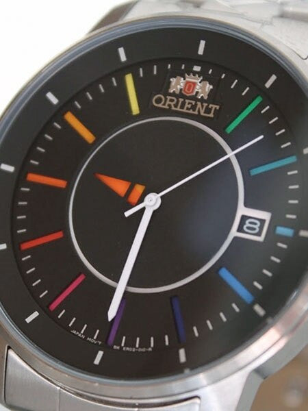 Orient 21-Jewel Automatic Disk Watch with Unique Rotating Hour Hand #ER0200DW