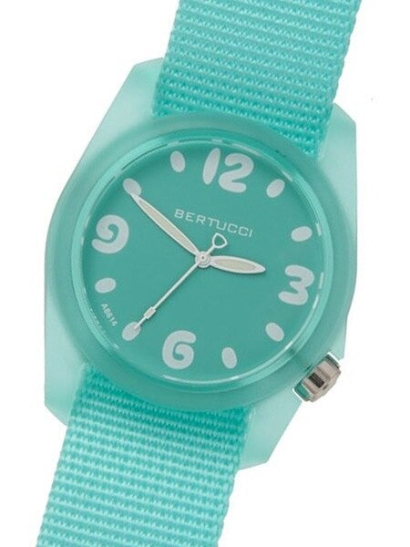 Bertucci Women's Comet Blue Sport Resin Watch, Matching Nylon Strap and Dial - 11033