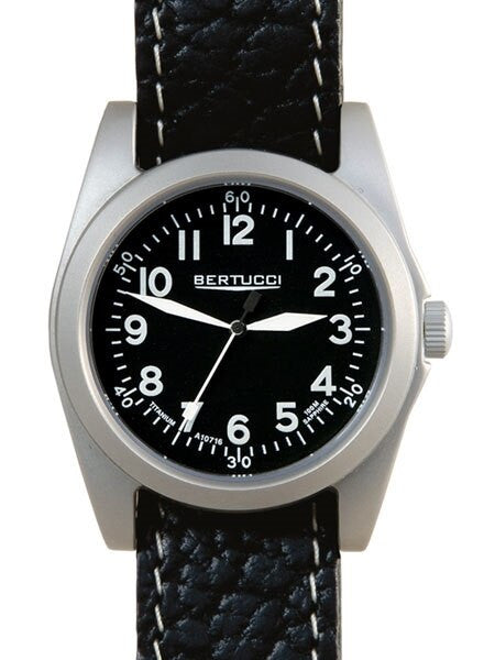 Bertucci A-3T Navigator Pilot 42mm Titanium Watch with Sapphire Crystal #13326