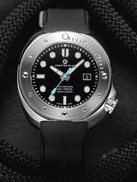 Crafter Blue Swiss Made 600-Meter Hyperion Ocean Diver with Swiss Automatic Movement  #HOSS001B-R