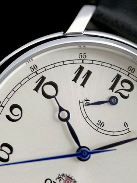 Orient Monarch Hand Winding Watch with White Dial and Power Reserve Indicator #DD03003Y