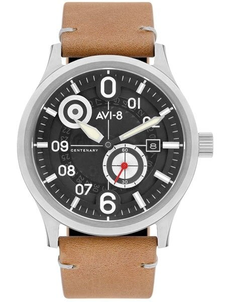 AVI-8 21-Jewel Automatic 1960's Styled Centenary Flyboy #AV-4060-01