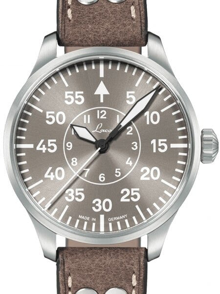 Laco 39mm Aachen Taupe Automatic Pilot Watch with Sapphire Crystal #862126