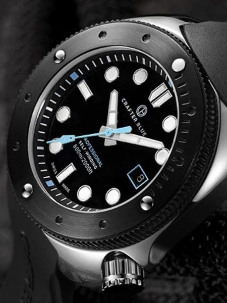 Crafter Blue Swiss Made 600-Meter Hyperion Ocean Diver with Swiss Automatic Movement  #HOSS001B-B-R