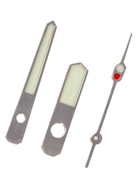 Silver MM Style Luminous Watch Hands For Seiko SKX007, SNZF17, SNZH55, SNK809, etc. Watches #H12