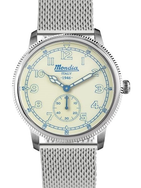 Mondia 1946 Quartz Watch with Coin-Edge Bezel #MI755SS-03BG-BM