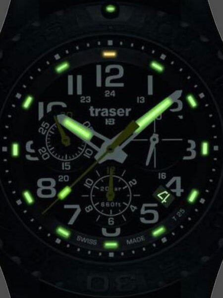 Traser Outdoor Pioneer Chronograph with Tritium Illumination and Rotating Black Bezel #102908