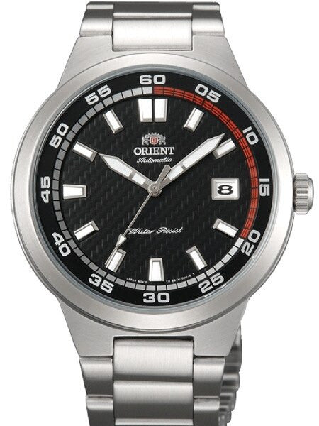 Orient Brazen Automatic Watch with Patterned Black Dial #ER1W001B
