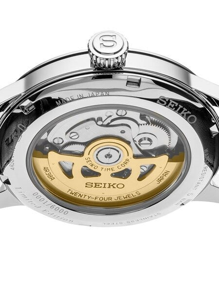 Seiko Presage Limited Edition "Star Bar" Automatic Dress Watch with Open Heart #SSA409