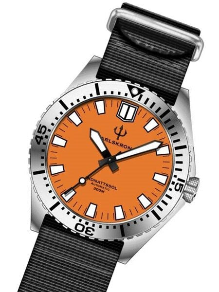 Karlskrona Midnattssol 300-Meter Automatic Dive Watch with 43mm Case #MID-OND