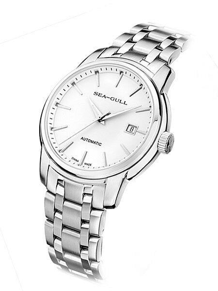 Sea-Gull 41mm Automatic Dress Watch with Bracelet and Sapphire Crystal #816.421