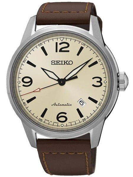 Seiko Presage Automatic Watch with 42mm Case and Creme Color Dial #SRPB03J1