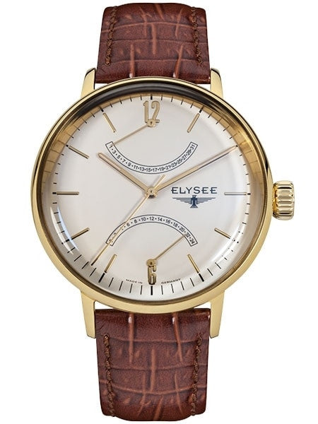Elysee 42mm Sithon Quartz Dress Watch with GMT and Date Sub-Dials #13271