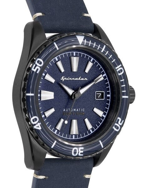 Spinnaker Fleuss Automatic Vintage Style Sports Watch with 43mm PVD Case #SP-5056-03