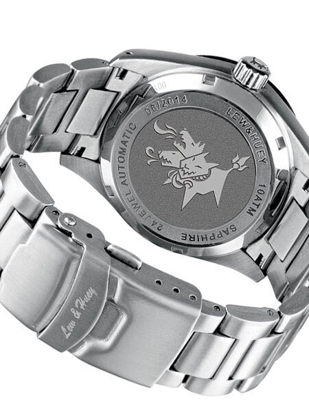 Lew and Huey Sporty Cerberus Automatic Dress Watch with 42mm SS Case  #Cerberus_white