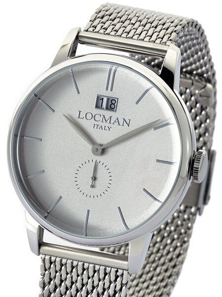 Locman 1960's Collection Big Date Quartz Dress Watch with 41mm Case #0252V06-00AGNKB0