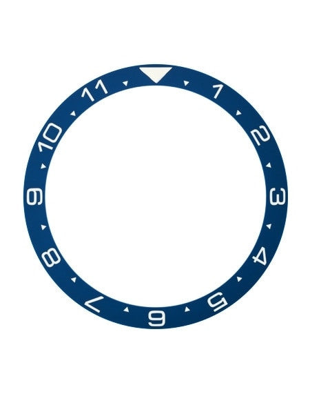 Dark Blue Ceramic Luminous Dual-Time Bezel Insert for Seiko SKX007, SKX009, SKX011 #C37